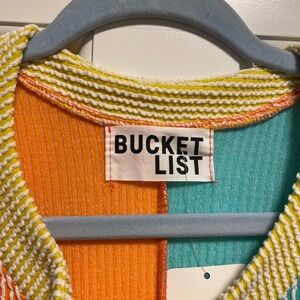 BUCKETLIST colorblock ribbed jumpsuit